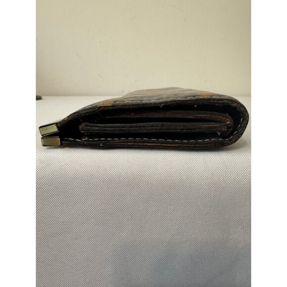 PATRICIA NASH CAUCHY  ITALIAN LEATHER TOP FRAME WALLET/CLUTCH - Picture 6 of 11